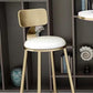 Glam Bartafelset 1/3/5-delig Ronde stenen aanrechttafel met hoge krukken voor eetkamer