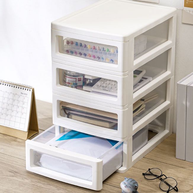 Archivo vertical moderno Babyet de color sólido Archivo de plástico con cajones