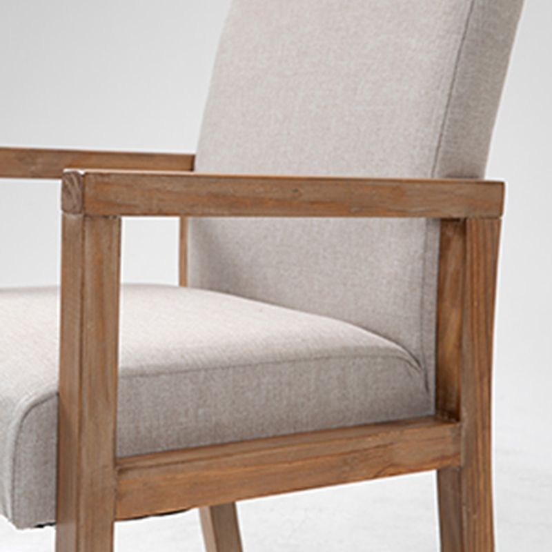 Contemporary Dining and Accent Chairs Matte Finish Parsons Arm Chair Clearhalo ' kitchen&dining_furn' 'Dining Chairs' 'Dining Tables & Seating' 'dining_chair' 'furn' 'furn_dining_chair' 'Furniture' 'furniture_dining_chair' 'Kitchen & Dining Furniture' 'kitchen' 1200x1200_f92465cf-9158-4e8c-af6f-e5829181e15c