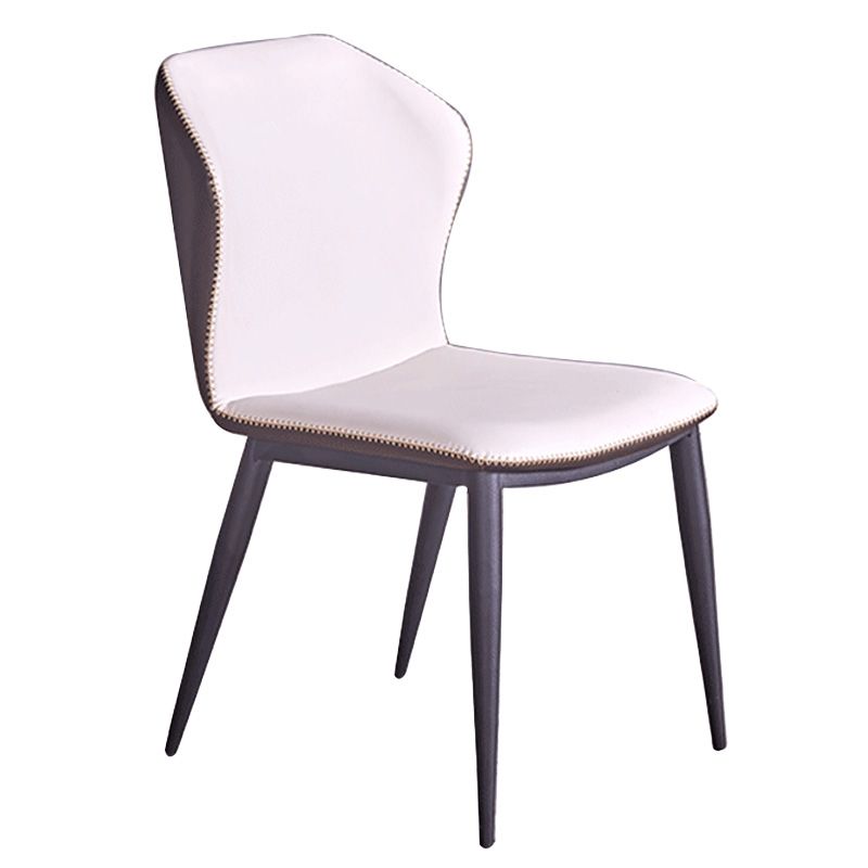 Modern Dining Chairs Faux Leather Side Chairs without Armrest for Dining Room Clearhalo 'Dining Chairs' 'Dining Tables & Seating' 'dining_chair' 'furn' 'furn_dining_chair' 'Furniture' 'furniture_dining_chair' 'Kitchen & Dining Furniture' 1200x1200_f92505c6-2648-47d0-8103-b9295f58c9be