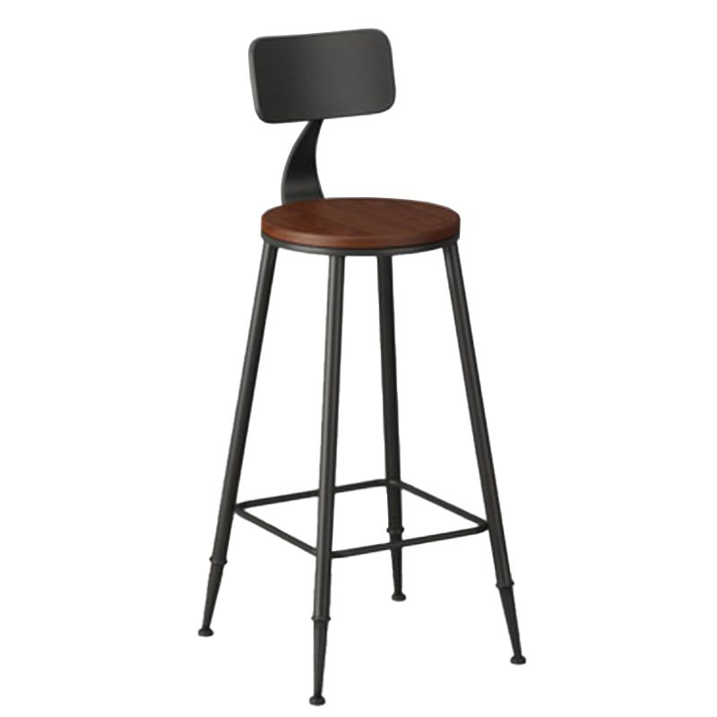 Solid Wood Top Bar Table Set 1/3/5 Pcs Iron Frame Bar Table and Stools Clearhalo 'Bar Furniture' 'furn' 'furn_home_bar_bar_sets' 'Furniture' 'Home Bars & Bar Sets' 'home_bar_bar_sets' 'Kitchen & Dining Furniture' 1200x1200_f92515d8-24c0-46d2-bd47-e3a33a189f13