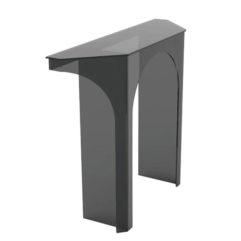 Free From Shape Contemporary Console Table Black Acrylic Console Sofa Table Clearhalo 'Console Tables' 'console_tables' 'Entry & Mudroom Furniture' 'furn' 'furn_console_tables' 'Furniture' 1200x1200_f925a7cb-31e8-496b-a70f-939fcee0813e