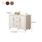 16" W Horizontal Combo Dresser Wooden Storage Chest Dresser with Drawers and Doors Clearhalo 'Bedroom Furniture' 'Dressers & Chests' 'dressers_chests' 'furn' 'furn_dressers_chests' 'Furniture' 1200x1200_f9280fad-c2c0-45f6-a201-09de932abc22
