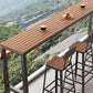 Set tavolo da bar moderno in legno di recupero da 1/2/5 pezzi per sala da pranzo