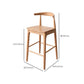 Modern Armless Backrest Counter Stool Wood Cafe Bar Stool with Wooden Seat Clearhalo 'Bar Furniture' 'Bar Stools' 'bar_stools' 'furn' 'furn_bar_stools' 'Furniture' 'Kitchen & Dining Furniture' 1200x1200_f929de69-f3e5-488f-a7ab-aba8185e7cb0