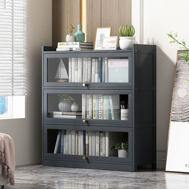 Contemporary Bamboo Bookcase Closed Back Bookshelf with Shelves for Study Room Clearhalo 'Bookcases' 'furn' 'furn_bookcases' 'Furniture' 'Office Furniture' 1200x1200_f92a6862-320d-4ebb-bb16-bdeb8f5ffc2e