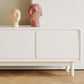 Scandinavische TV-mediaconsole Houten standaardconsole met deuren voor woonkamer