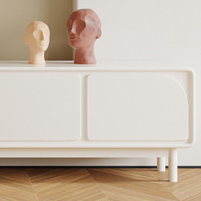 Scandinavische TV-mediaconsole Houten standaardconsole met deuren voor woonkamer