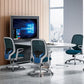 Contemporary Adjustable Microfiber Swivel Chair Conference High Back Office Chair Clearhalo 'furn' 'furn_office_chair' 'Furniture' 'Office Chairs' 'Office Furniture' 'office_chair' 1200x1200_f92ac7c7-ddce-4cb8-892f-e220f53f96f7