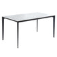 Industrial Sintered Stone Dining Table 4 Legs Solid Aluminum Base Rectangle Table for Home Clearhalo ' dining_table' 'Dining Tables & Seating' 'Dining Tables' 'furn' 'furn_dining_table' 'Furniture' 'furniture_dining_table' 'Kitchen & Dining Furniture' 'kitchen&dining_furn' 'kitchen' 'kitchen_dining_table' 1200x1200_f92b3652-bb18-4925-8fe0-0ea46aa35303