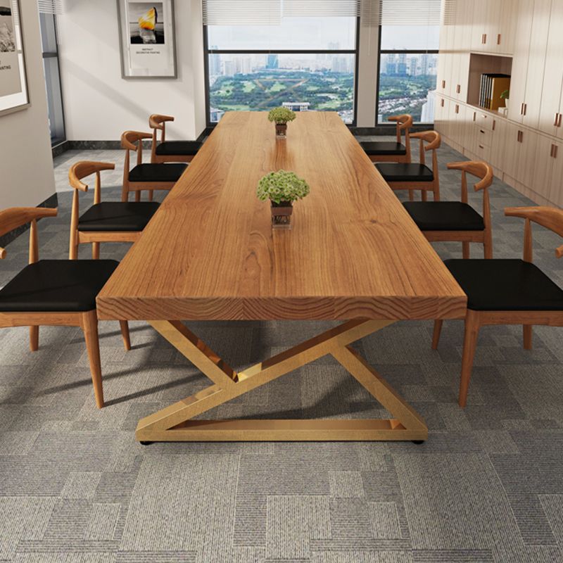 Rectangle Wood Color Dining Table Pine Solid Wood Table Glam for Dining Room Clearhalo ' dining_table' 'Dining Tables & Seating' 'Dining Tables' 'furn' 'furn_dining_table' 'Furniture' 'furniture_dining_table' 'Kitchen & Dining Furniture' 'kitchen&dining_furn' 'kitchen' 'kitchen_dining_table' 1200x1200_f92c4edf-0bab-42a8-89da-990bffa75bb5