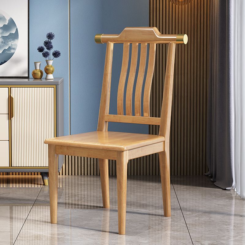 Traditional Armless Dining Room Chair Home Solid Wood Dining Chair
