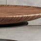 No Distressing Pedestal Coffee Table Modern Round Bunching Tables