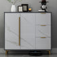 Sideboard glam sideboard in legno ingegnere grigio con porta per soggiorno