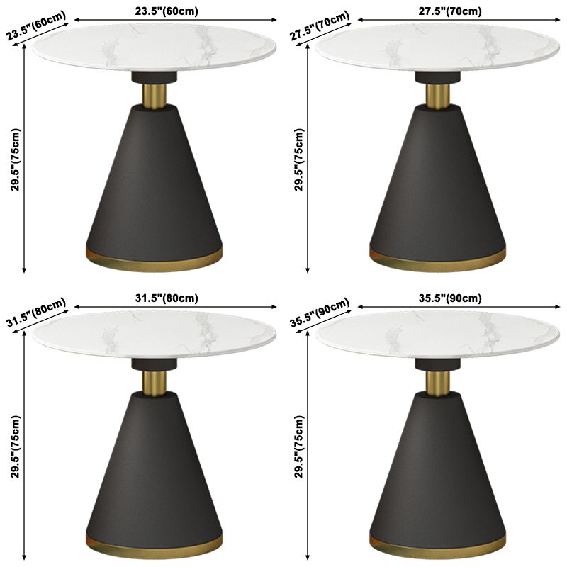 Contemporary Style Stone Dining Table Round Pedestal Table for Dining Room Clearhalo ' dining_table' 'Dining Tables & Seating' 'Dining Tables' 'furn' 'furn_dining_table' 'Furniture' 'furniture_dining_table' 'Kitchen & Dining Furniture' 'kitchen&dining_furn' 'kitchen' 'kitchen_dining_table' 1200x1200_f92e7ec9-8a5b-4afd-8c6c-d699ef1b9dd0