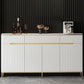 Glam Sideboard Table Stone Sideboard Cabinet with Doors for Kitchen Clearhalo 'buffet_sideboard' 'Buffets & Sideboards' 'furn' 'furn_buffet_sideboard' 'Furniture' 'Kitchen & Dining Furniture' 1200x1200_f93108d4-2046-449d-b85a-1f49afacb253