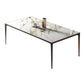 Industrial Sintered Stone Dining Table 4 Legs Solid Aluminum Alloy Base Rectangle Table for Home Clearhalo ' dining_table' 'Dining Tables & Seating' 'Dining Tables' 'furn' 'furn_dining_table' 'Furniture' 'furniture_dining_table' 'Kitchen & Dining Furniture' 'kitchen&dining_furn' 'kitchen' 'kitchen_dining_table' 1200x1200_f9312dde-8342-46c8-8ec5-6ccbce4b1597