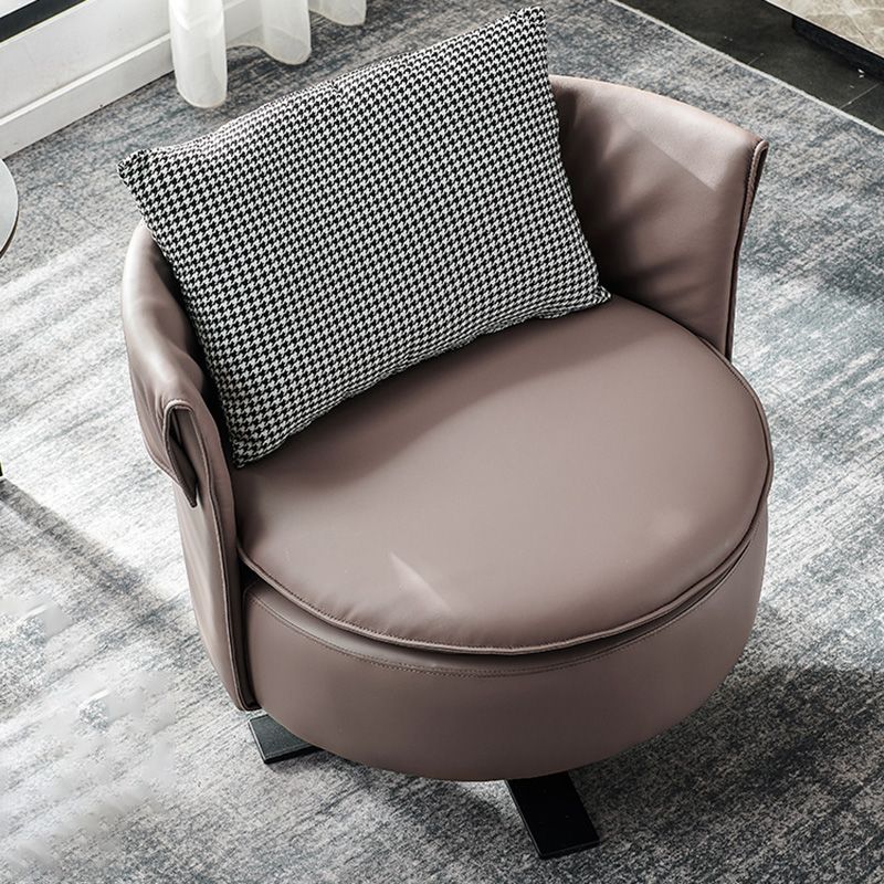 Modern Accent Armchair Contemporary Swivel Barrel Accent Chair Clearhalo 'Accent Chairs' 'accent_chairs' 'Chairs & Seating' 'furn' 'furn_accent_chairs' 'Furniture' 'Living Room Furniture' 1200x1200_f9324b47-b971-4cbe-9798-49c838a2d85b