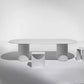 Oval Modern Dining Table Solid Wood Fixed Table with Double Pedestal Base Clearhalo ' dining_table' 'Dining Tables & Seating' 'Dining Tables' 'furn' 'furn_dining_table' 'Furniture' 'furniture_dining_table' 'Kitchen & Dining Furniture' 'kitchen&dining_furn' 'kitchen' 'kitchen_dining_table' 1200x1200_f933714b-b764-4821-95e0-1856a400faa6