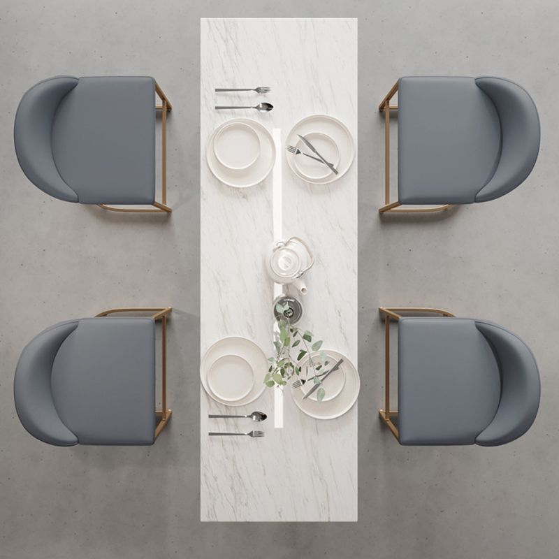 Sintered Stone Top Rectangle Bar Table Luxurious Pub Table with Double Pedestal Clearhalo 'Bar Furniture' 'Bar Tables' 'bar_tables' 'furn' 'furn_bar_tables' 'Furniture' 'Kitchen & Dining Furniture' 1200x1200_f9339a20-214c-468b-9828-8f20c5f7d6d6