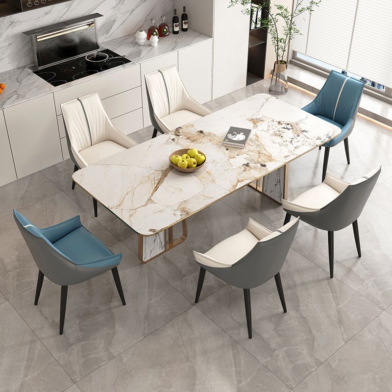 Glam Style Parsons Back Upholstered 4 Legs Home Use Dining Side Chair Clearhalo 'Dining Chairs' 'Dining Tables & Seating' 'dining_chair' 'furn' 'furn_dining_chair' 'Furniture' 'Kitchen & Dining Furniture' 1200x1200_f9341e9f-5529-4333-b50d-fbca598cb6e8