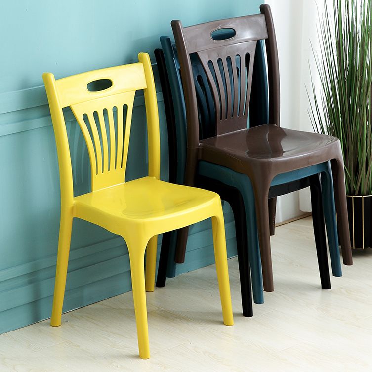 Nordic Style Chairs Dining Armless Chairs for Kitchen with Plastic Legs Clearhalo 'Dining Chairs' 'Dining Tables & Seating' 'dining_chair' 'furn' 'furn_dining_chair' 'Furniture' 'furniture_dining_chair' 'Kitchen & Dining Furniture' 1200x1200_f93515b6-06eb-49ac-8369-609cc778427f