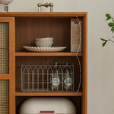 Server da pranzo moderno per scaffalature regolabili in legno in legno per soggiorno