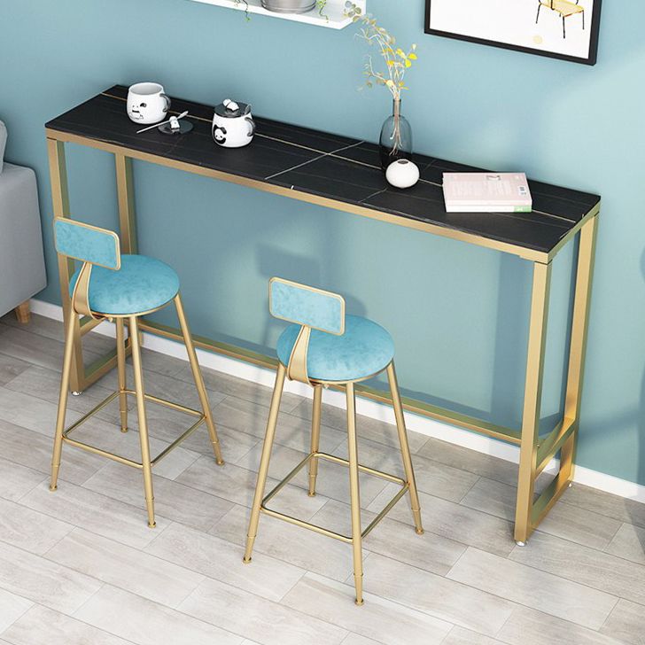 Nordic Glam Rectangle Bar Counter Table Stone Bar Counter Table for Kitchen Clearhalo 'Bar Furniture' 'Bar Tables' 'bar_tables' 'furn' 'furn_bar_tables' 'Furniture' 'Kitchen & Dining Furniture' 1200x1200_f936d1ae-e2a4-45db-bea3-acb239ab2981