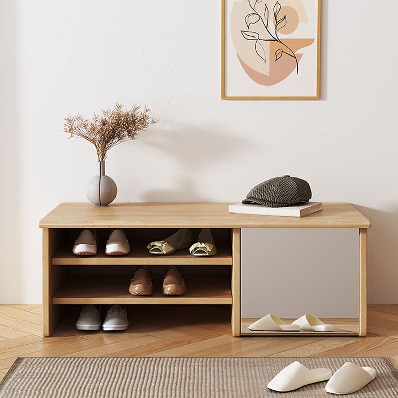 Modern Rubber Wood Bench Rectangle Home Storage Seating Bench with Legs Clearhalo 'Benches' 'Chairs & Seating' 'furn' 'furn_benches' 'Furniture' 'Living Room Furniture' 1200x1200_f9376607-9e86-4acd-a5aa-cd03468189dc