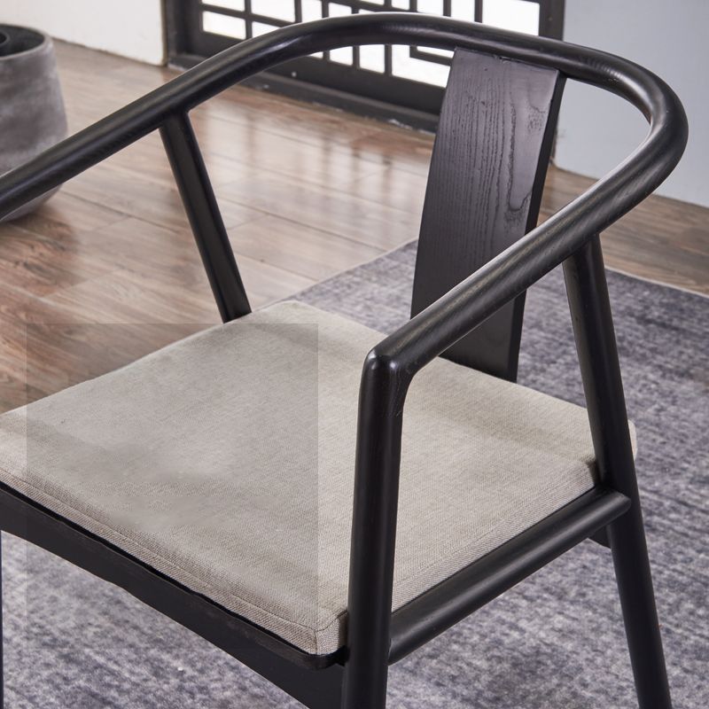 Traditional Home Wood Dining Chair Open Back Dining Side Chair with Arm Clearhalo ' kitchen&dining_furn' 'Dining Chairs' 'Dining Tables & Seating' 'dining_chair' 'furn' 'furn_dining_chair' 'Furniture' 'furniture_dining_chair' 'Kitchen & Dining Furniture' 'kitchen' 1200x1200_f937b683-e27e-45b8-8dad-0e219f5a41e4