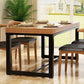 Modern Solid Wood Kitchen Dining Table Rectangle Shape Standard Dining Table with Trestle Base Clearhalo ' dining_table' 'Dining Tables & Seating' 'Dining Tables' 'furn' 'furn_dining_table' 'Furniture' 'furniture_dining_table' 'Kitchen & Dining Furniture' 'kitchen&dining_furn' 'kitchen' 'kitchen_dining_table' 1200x1200_f93805bd-5917-4203-8e33-1a5051df41d4