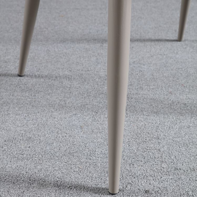 Minimalist Style Leather Dining Arm Chairs Solid Back Upholstered Chairs (Set of 2) Clearhalo ' kitchen&dining_furn' 'Dining Chairs' 'Dining Tables & Seating' 'dining_chair' 'furn' 'furn_dining_chair' 'Furniture' 'furniture_dining_chair' 'Kitchen & Dining Furniture' 'kitchen' 1200x1200_f939f7c5-2a91-4184-9cfc-c661f521878b