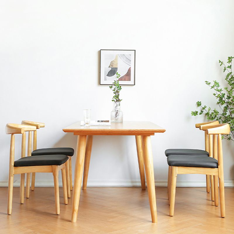 Modern Pine Wood Dining Set 1/2/3/5/7 stukken Natural Finish Dinette Set