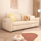 Scandinavian White Sleeper Sofa Faux Leather Foam Convertible Sofas Clearhalo 'furn' 'furn_futons' 'Furniture' 'Futons & Daybeds' 'Futons' 'Living Room Furniture' 1200x1200_f93bc010-0de0-4da5-b8dd-ffc4a07ce15d