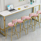 Modern Faux Marble Bar Dining Table Specialty Bar Table for Small Places