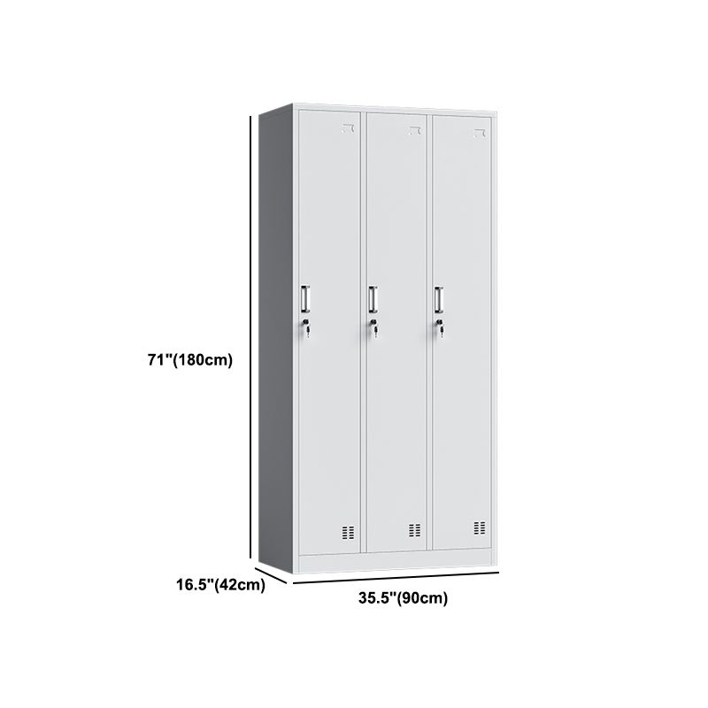 Witte stalen garderobe kast eigentijds scharnierende garderobe kast