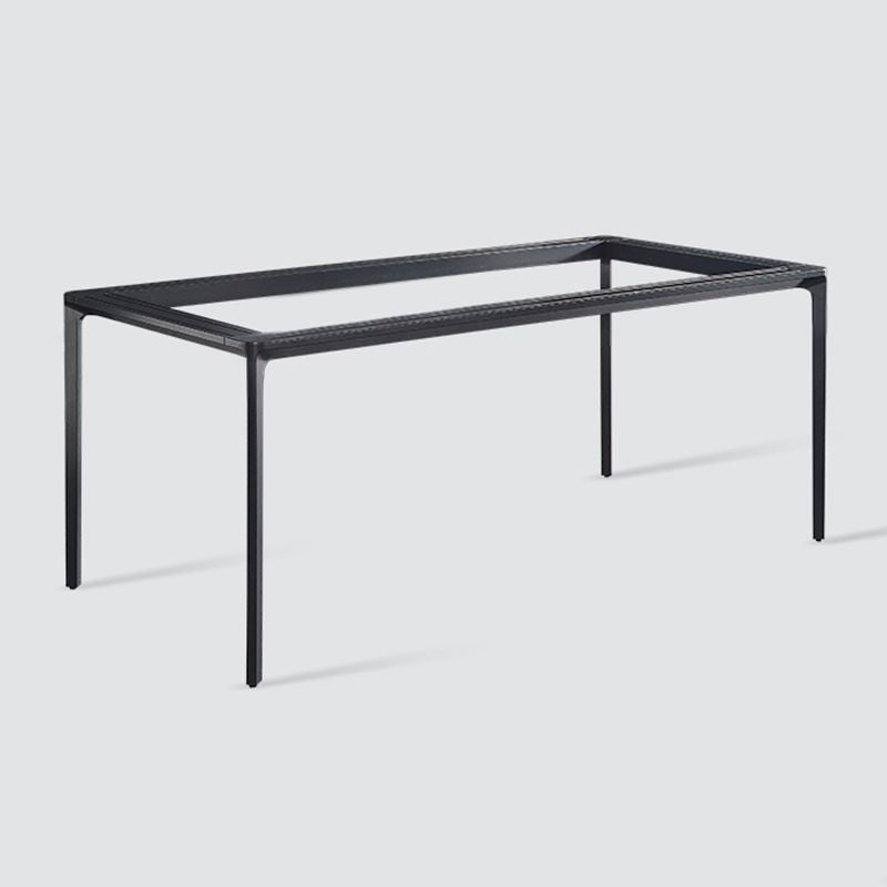 Rectangle Industrial Dining Table Sintered Stone Fixed Table with 4 Legs Clearhalo ' dining_table' 'Dining Tables & Seating' 'Dining Tables' 'furn' 'furn_dining_table' 'Furniture' 'furniture_dining_table' 'Kitchen & Dining Furniture' 'kitchen&dining_furn' 'kitchen' 'kitchen_dining_table' 1200x1200_f93f261e-50f6-4fc9-bbb6-b0e36b4e9ceb