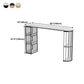 Glam Style Bar Table Stone Top Metal Base Pub Table with Shelf for Living Room Clearhalo 'Bar Furniture' 'Bar Tables' 'bar_tables' 'furn' 'furn_bar_tables' 'Furniture' 'furniture_bar_tables' 'Kitchen & Dining Furniture' 1200x1200_f93f35ea-bdb5-42fc-a1ac-752e007110a3
