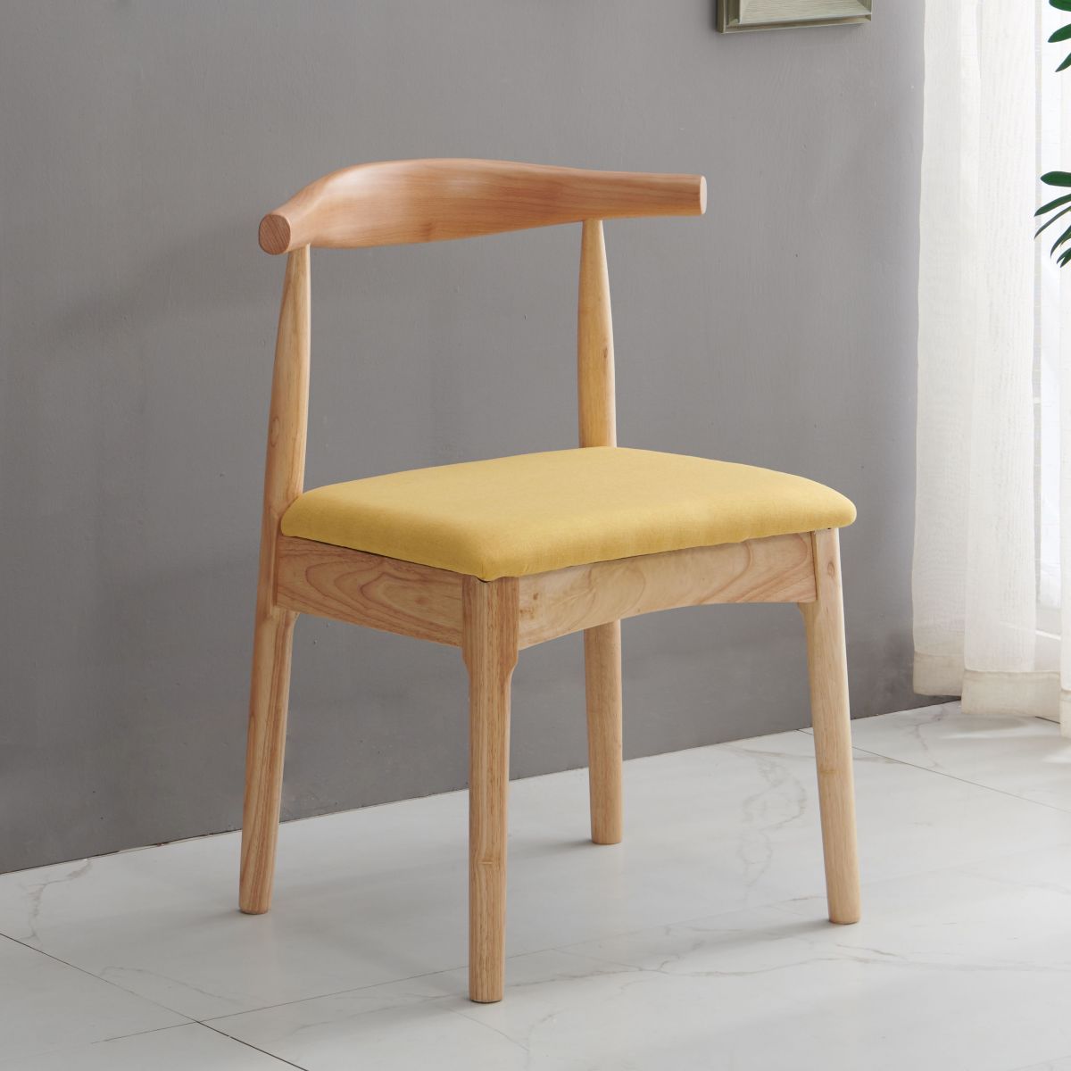 Scandinavian Dining Chair Open Back Side Chair with 4 Wood Legs for Home Use Clearhalo ' kitchen&dining_furn' 'Dining Chairs' 'Dining Tables & Seating' 'dining_chair' 'furn' 'furn_dining_chair' 'Furniture' 'furniture_dining_chair' 'Kitchen & Dining Furniture' 'kitchen' 1200x1200_f9419206-da70-43af-8149-b2eb2fd13fc4