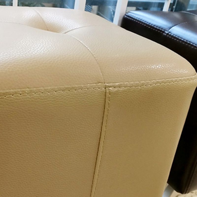 Modern Black Water Resistant Cube Square Leather Indoor Cube Clearhalo 'furn' 'furn_ottomans_poufs' 'Furniture' 'Living Room Furniture' 'Ottomans & Poufs' 'ottomans_poufs' 1200x1200_f945ab12-d7a2-4170-967a-0f5b65db727e