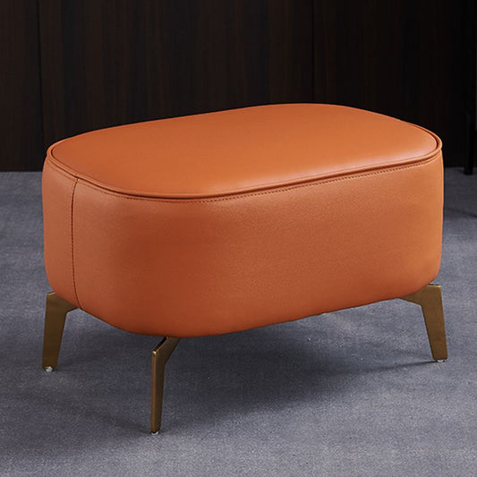 Modern Fixed Back Chair Solid Color Upholstered Genuine Leather ArmChair Clearhalo 'Accent Chairs' 'accent_chairs' 'Chairs & Seating' 'furn' 'furn_accent_chairs' 'Furniture' 'Living Room Furniture' 1200x1200_f945bc90-a12d-4348-af45-119c8cc05cb8