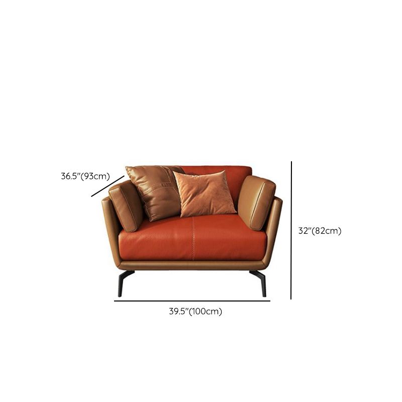 Coussin d'oreiller contemporain des bras de bras avec canapé-oreiller en orange