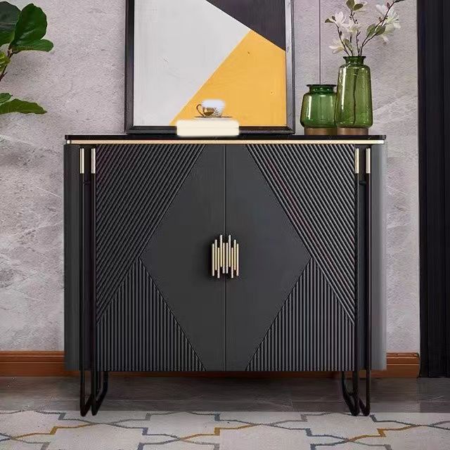 Tavolo a buffet in marmo a buffet glam con porte per sala da pranzo