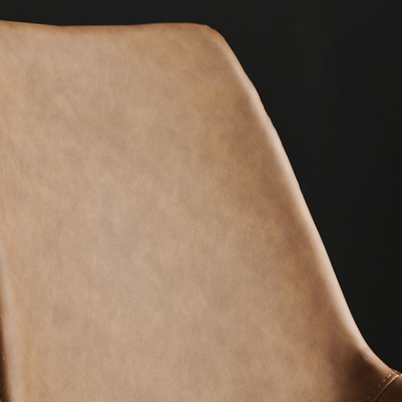 Modern Style Dining Chair Dining Armless Side Chair with Metal Legs for Kitchen