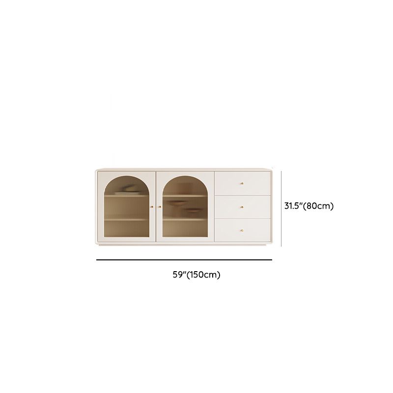 Modern Display Stand Wood Glass Doors Display Cabinet for Dining Room Clearhalo 'Display & China Cabinets' 'display_china_cabinets' 'furn' 'furn_display_china_cabinets' 'Furniture' 'Kitchen & Dining Furniture' 1200x1200_f94a20a7-5bef-4664-a7c2-19d21fe99622