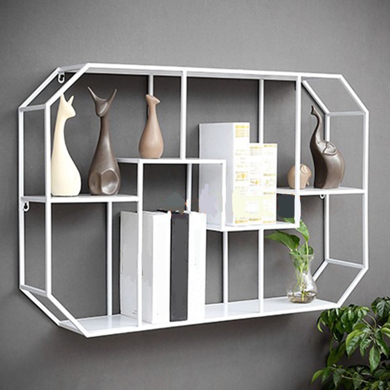 7.1" Wide Shelf Bookcase 5 Levels Metal Book Shelf Wall Mounted Clearhalo 'Bookcases' 'furn' 'furn_bookcases' 'Furniture' 'Office Furniture' 1200x1200_f94a81d2-a730-4145-a4c1-17a9f4623656
