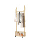 Modern Coat Rack Free Standing Hooks Design Metallic Coat Hanger with Universal Wheel Clearhalo 'Entry & Mudroom Furniture' 'furn' 'furn_hall_tree_coat_racks' 'Furniture' 'Hall Trees & Coat Racks' 'hall_tree_coat_racks' 1200x1200_f94c4baf-9980-4667-b42f-0f2a3fa3a3e7