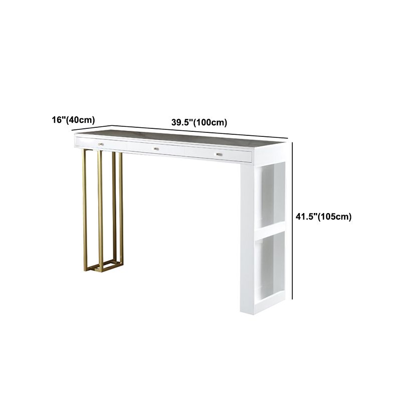 Tavolo da pranzo accento in pietra e metallo