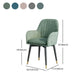 Scandinavian Fabric Dining Chairs for Home Arm Solid Back Dining Side Chair Clearhalo ' kitchen&dining_furn' 'Dining Chairs' 'Dining Tables & Seating' 'dining_chair' 'furn' 'furn_dining_chair' 'Furniture' 'furniture_dining_chair' 'Kitchen & Dining Furniture' 'kitchen' 1200x1200_f94f507e-ab52-4cec-beb1-8dd117b97175