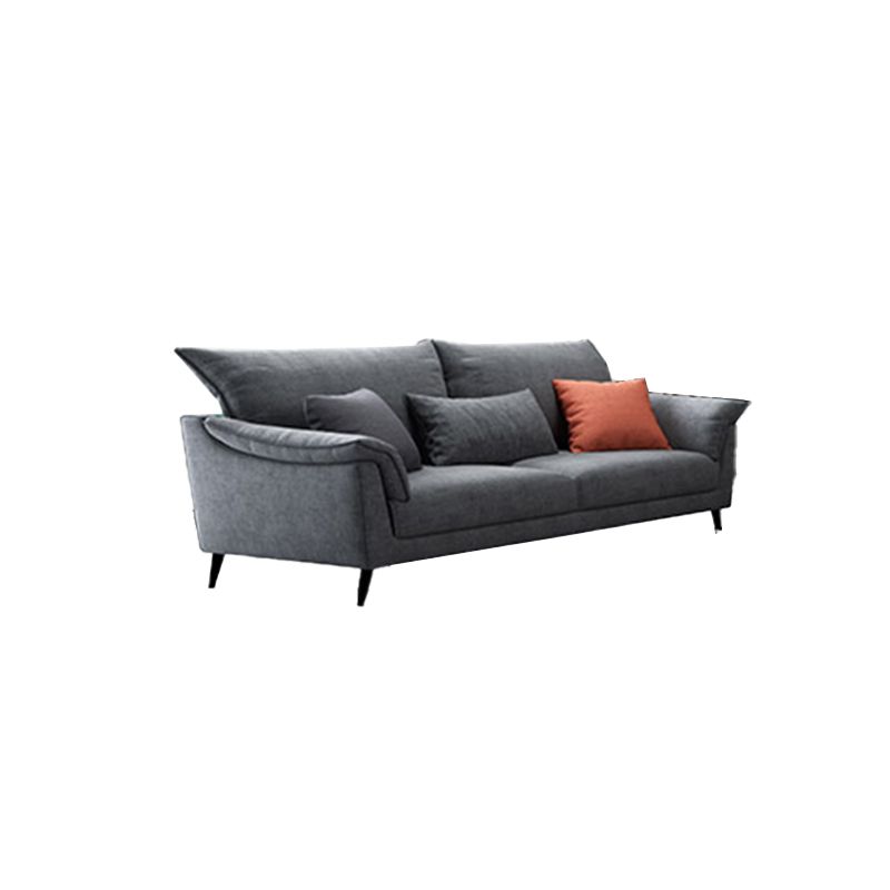 36"H Contemporary Sectional Sofa Fabric Grey Sectionals with Bostol Pillows Clearhalo 'furn' 'furn_sectionals' 'Furniture' 'Living Room Furniture' 'Sectionals' 1200x1200_f94ff12a-ae16-4e8b-bfe6-9f70e0e28f4e